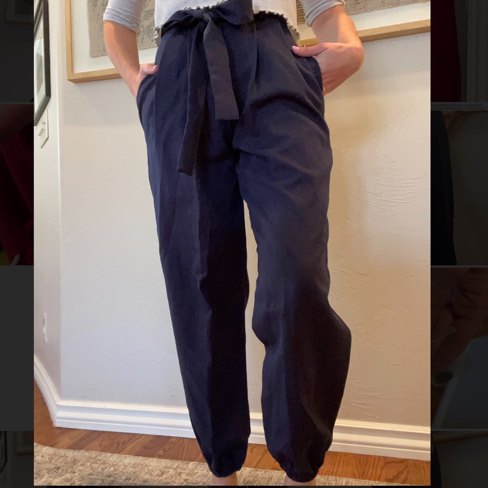 NEW Parallel Lines women’s pleated trousers navy size XS